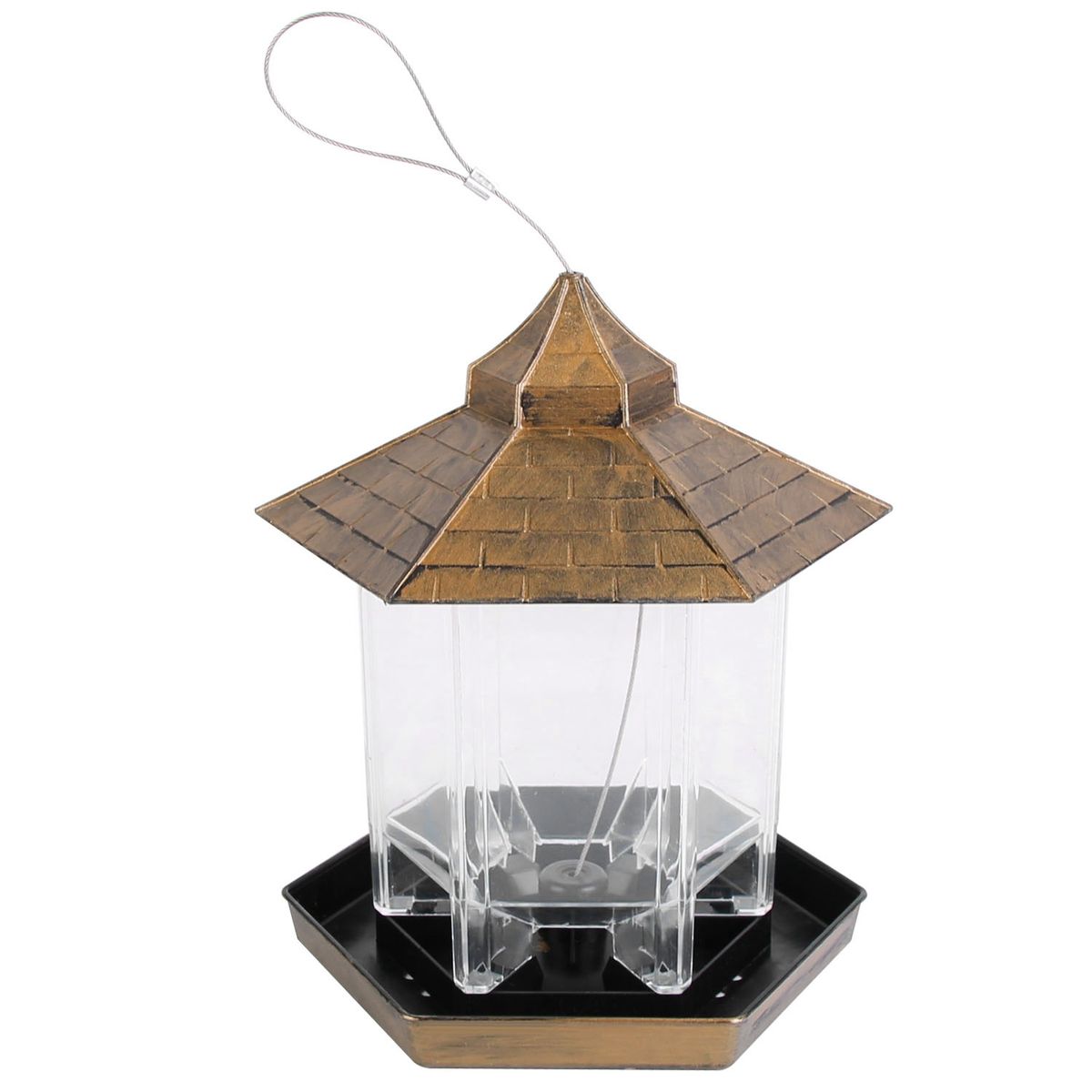 LakeForest® 6-Port Hanging Bird Feeder with Drainage Holes - LakeForest Hanging Bird Feeder B