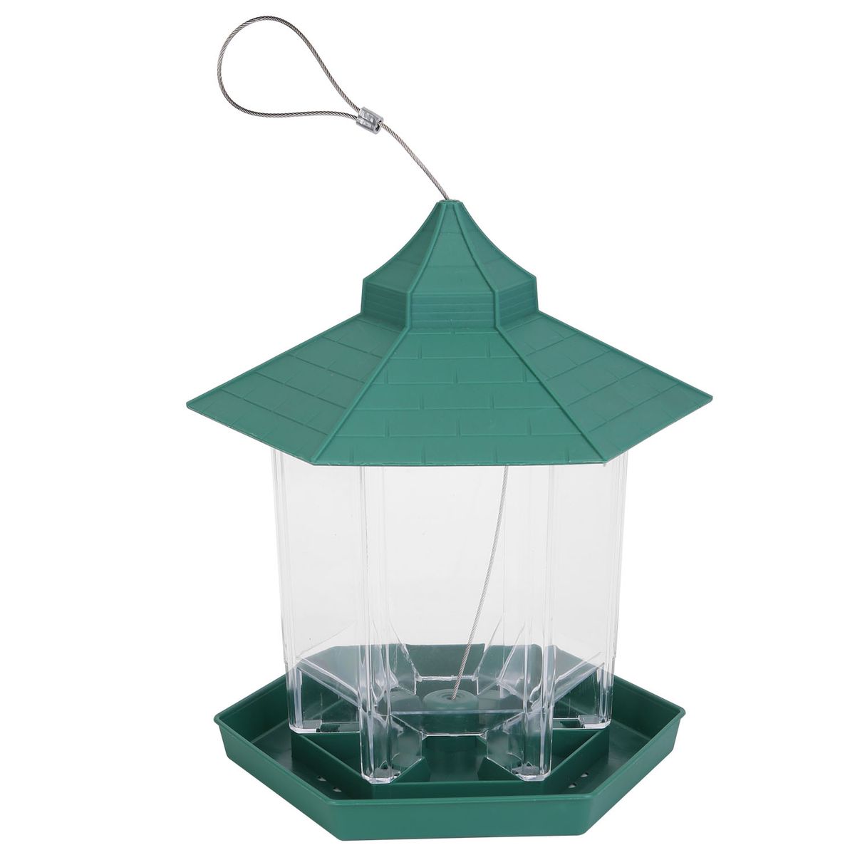 LakeForest® 6-Port Hanging Bird Feeder with Drainage Holes - LakeForest Hanging Bird Feeder G