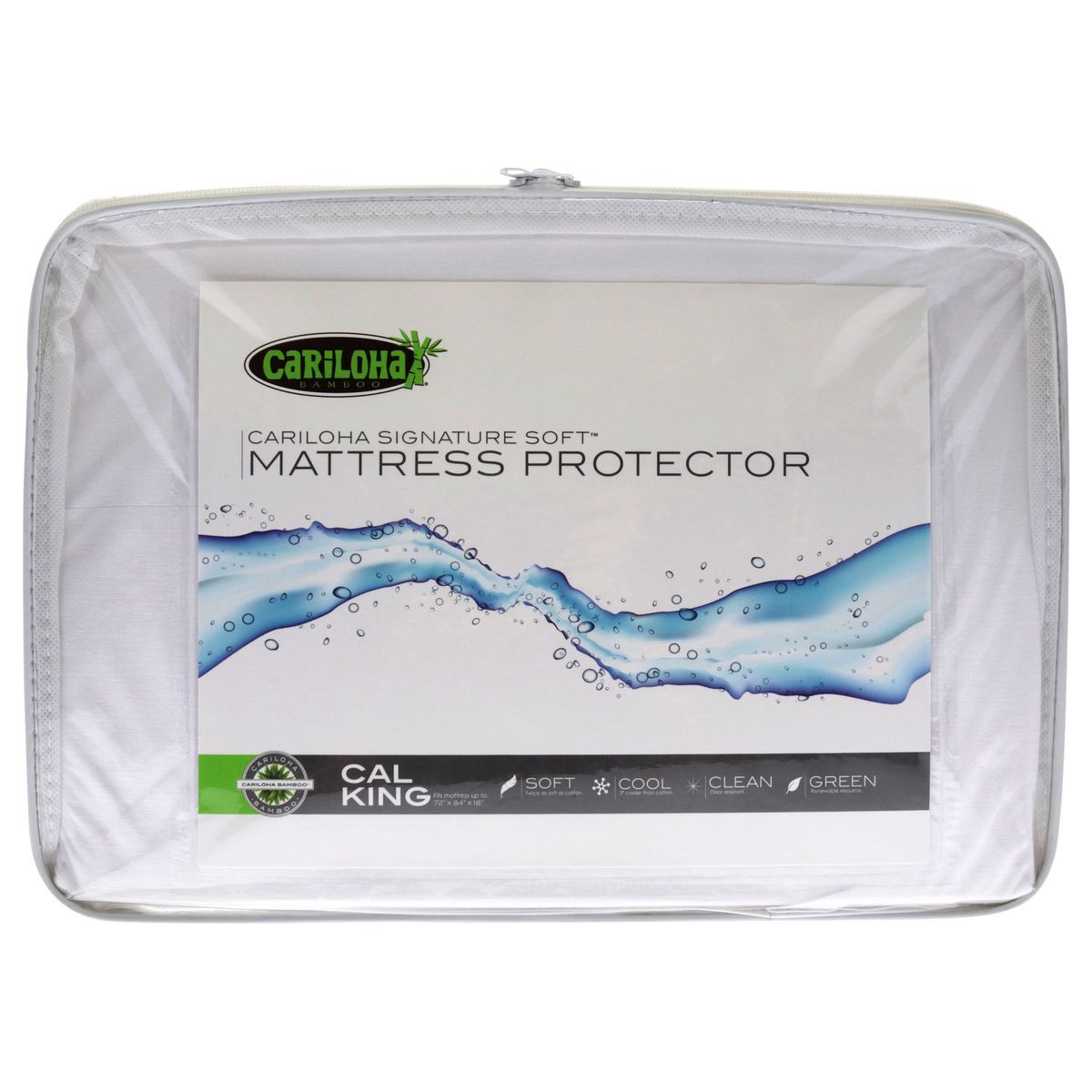 Cariloha® Signature Soft Bamboo Mattress Protector - Bamboo Mattress Protector - King by Cariloha for Unisex - 1 Pc Protector