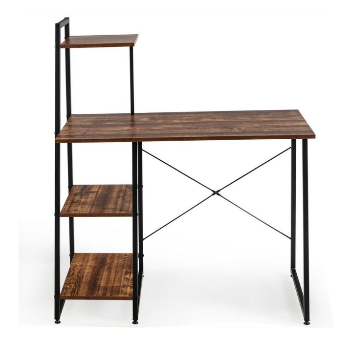 Metal and Wood Desk with 3 Shelves - DUMMY VARIANT