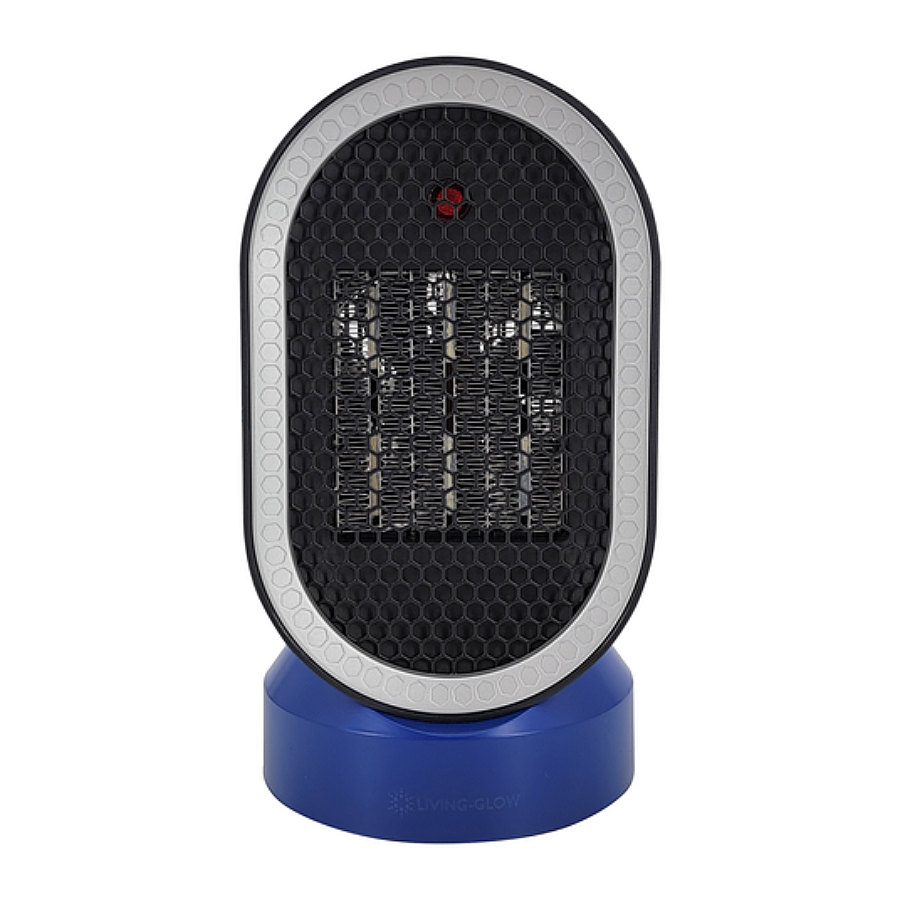 Living-Glow&reg; 600W Ceramic Portable Heater - Blue