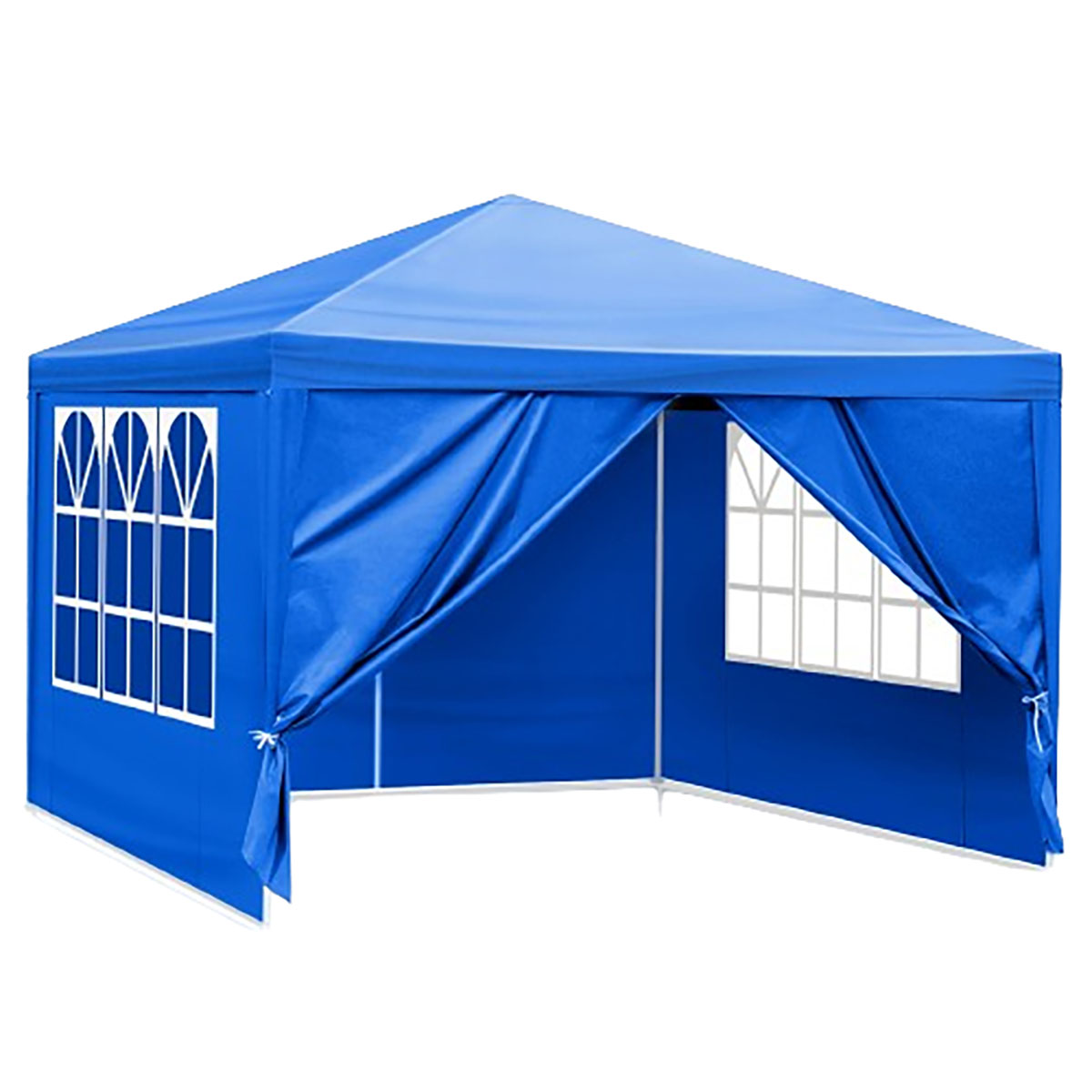 10' x 10' Canopy with 4 Removable Sidewalls - Blue