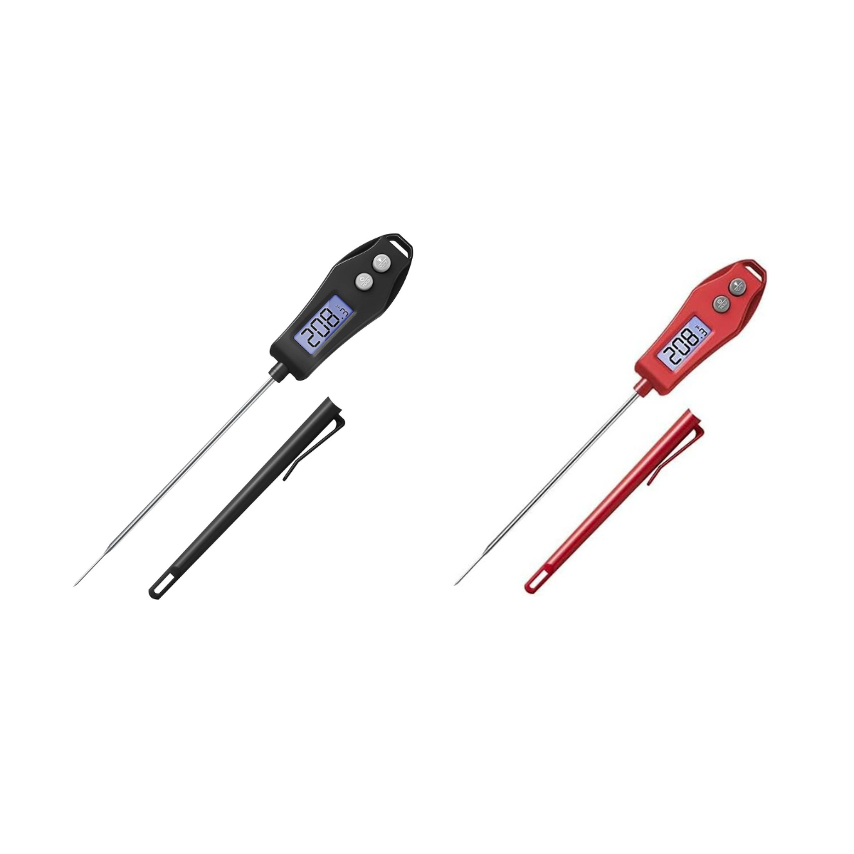 Etekcity EMT100 Digital Meat Thermometer (2-Pack) - Red & Black