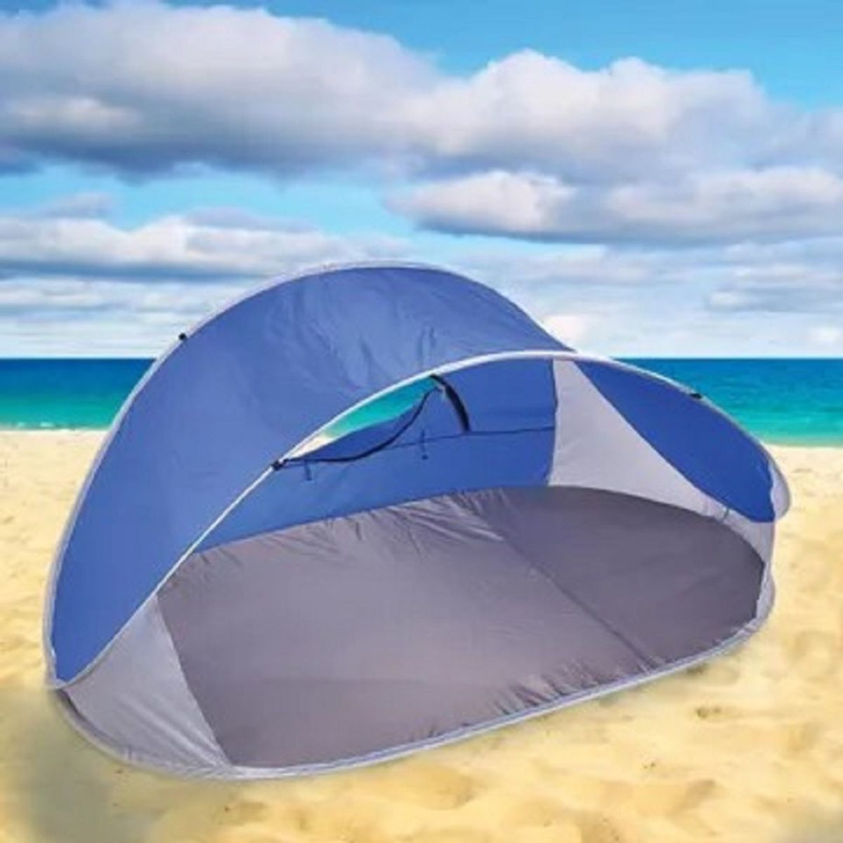 Pop-up Beach Tent with Carrying Bag - Blue