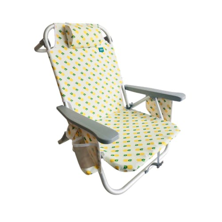 Bliss Hammocks® 5-Position Reclining & Folding Beach Chair - Pineapple
