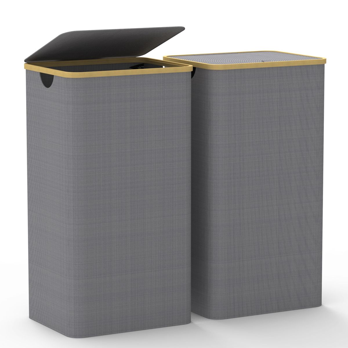 NewHome™ 2-Piece Collapsible Laundry Hamper - NewHome Collapsible Laundry Hamper GRY
