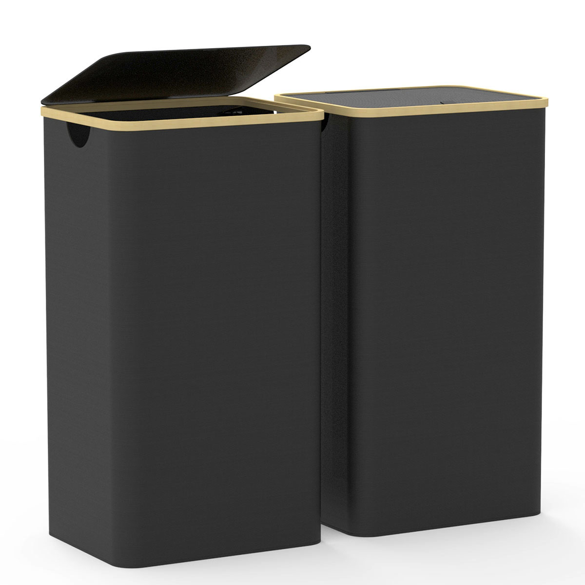 NewHome™ 2-Piece Collapsible Laundry Hamper - NewHome Collapsible Laundry Hamper BLK