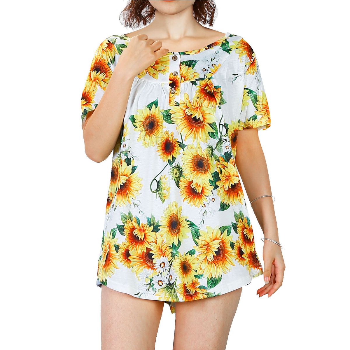 Women's Tie-Dye Floral Shirt - NPolar Womens Tie-Die Floral Shirt S Y