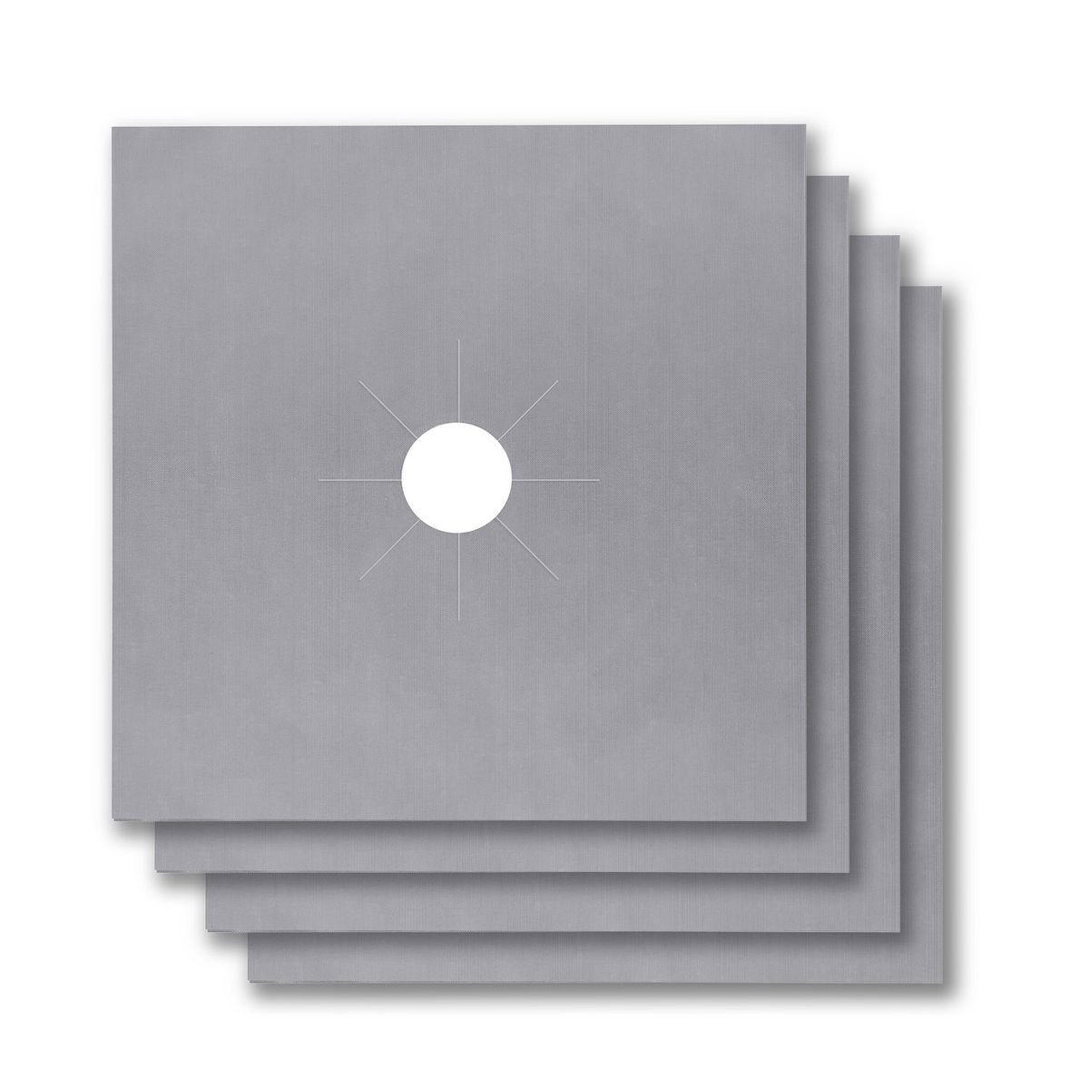 Stovetop Burner Protector (4 Pieces) - Silver