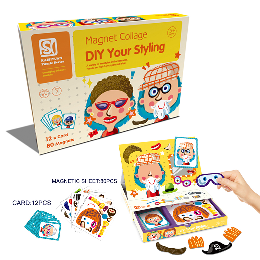 DIY Educational Kids' Creative Magnetic Collage Playset - Your Styling