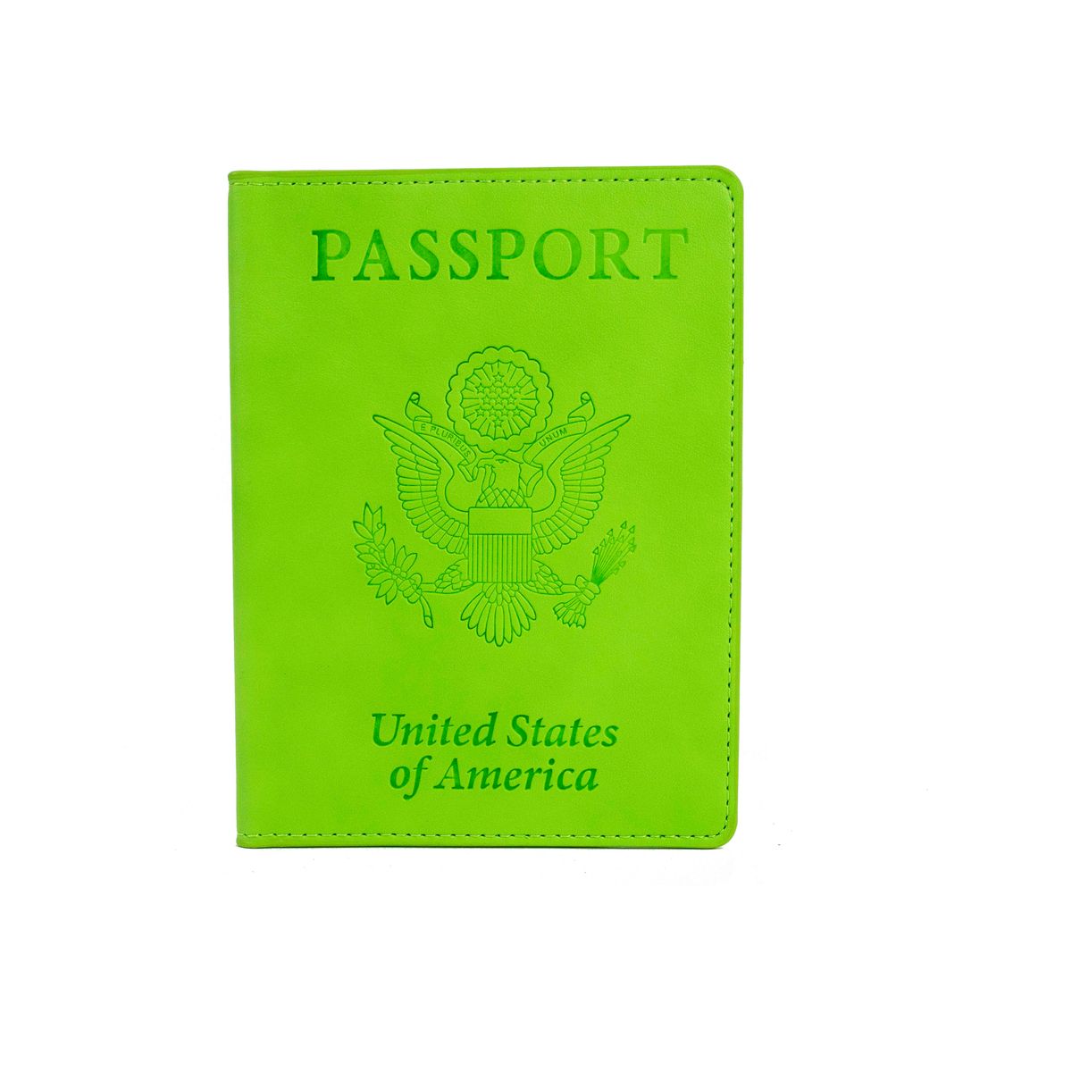 Passport Holder with CDC Vaccination Card Protector  Green