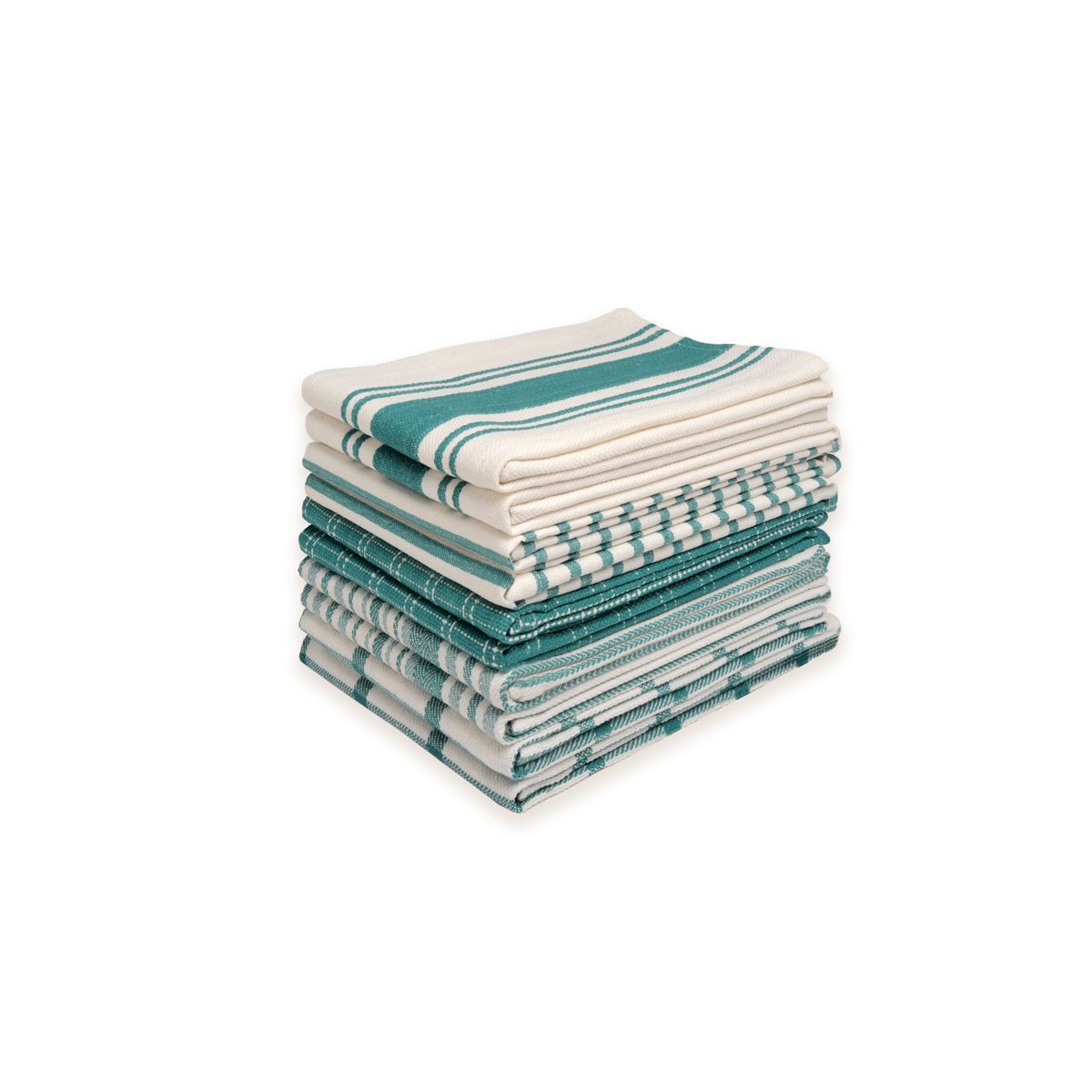 Dan River® Cotton Flat Kitchen Towel (10-Pack) - Dan River 10 Pack Cotton Towel Teal