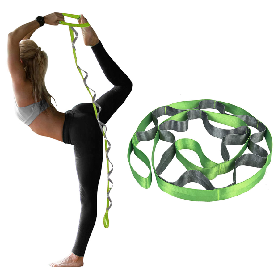 Multiloop Non-Elastic Stretch Bands for Exercise & Physical Therapy - Green