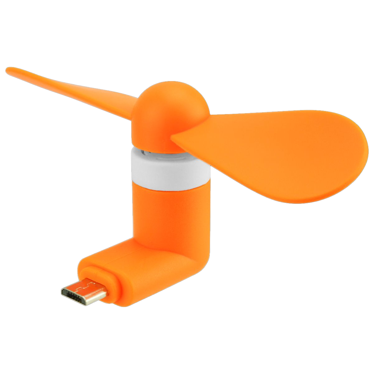 Mini Mobile Micro USB Android Portable Phone Fan - Orange Phone Fan