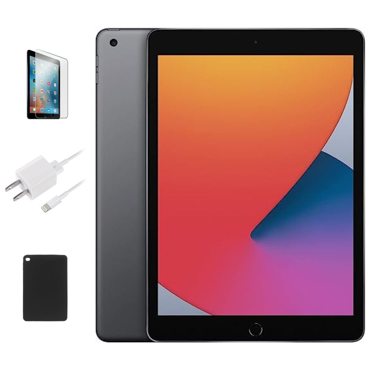 Apple® iPad 8th Gen Bundle - 32 or 128GB (2020 Release) - 128GB / Space Gray / Wi-Fi - MYLD2LL/A