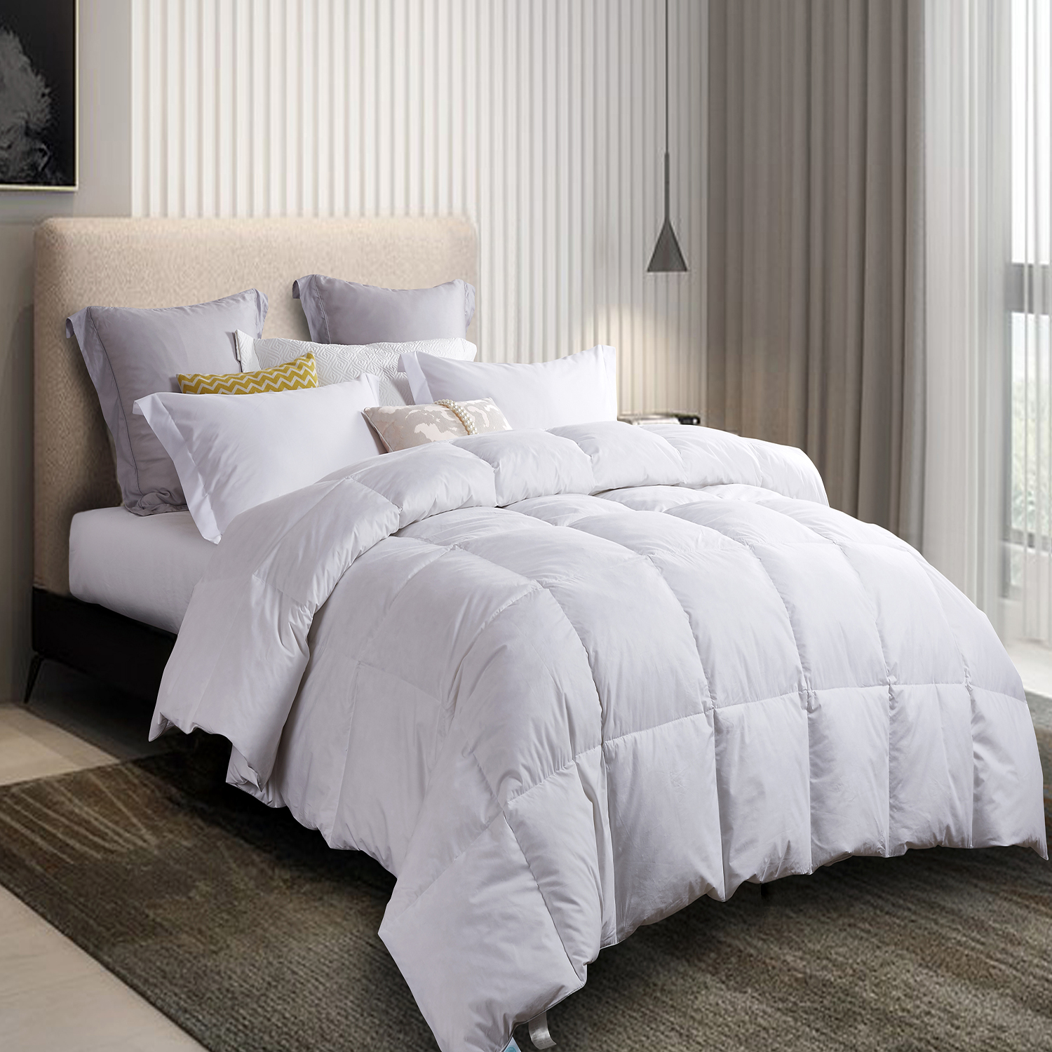 Martha Stewart® 240-Thread-Count White Feather and Down Comforter - Feather & Down Comforter - F/Q