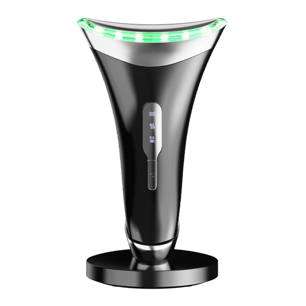 LuminaLift Mini U-Shaped LED Light Facial & Neck Lifting Anti-Aging Device - Black
