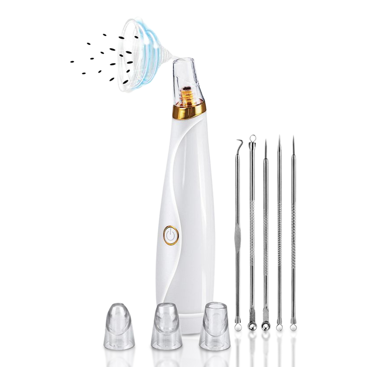 Blackhead Remover with Tools - White