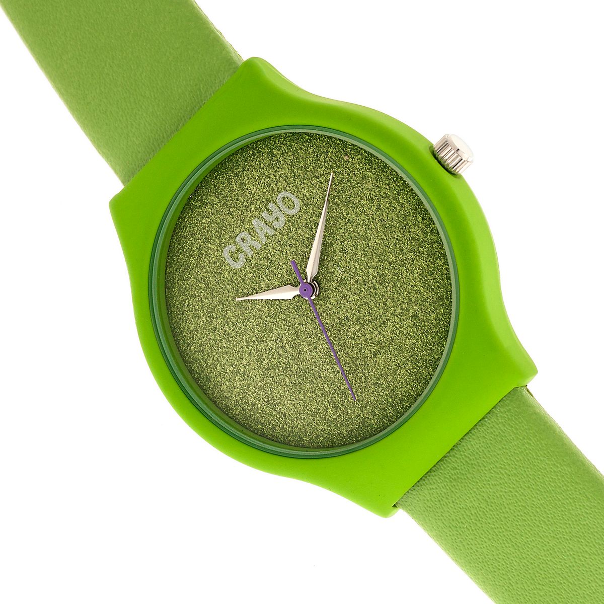 Crayo&trade; Glitter Unisex Watches, 36mm - Green