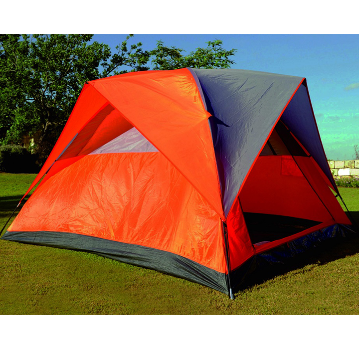 Ranger Waterproof 6-Person Camping Tent - 1-Room Tent - Orange