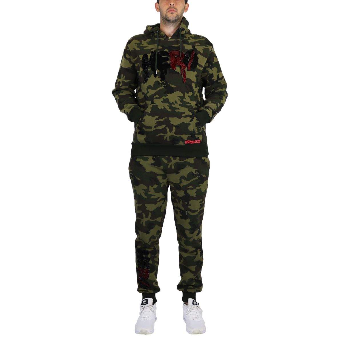 Men's 2-Piece Fleece-Lined Pullover Hoodie & Jogger Sweatpants Set - M2PC-550-WD - XL