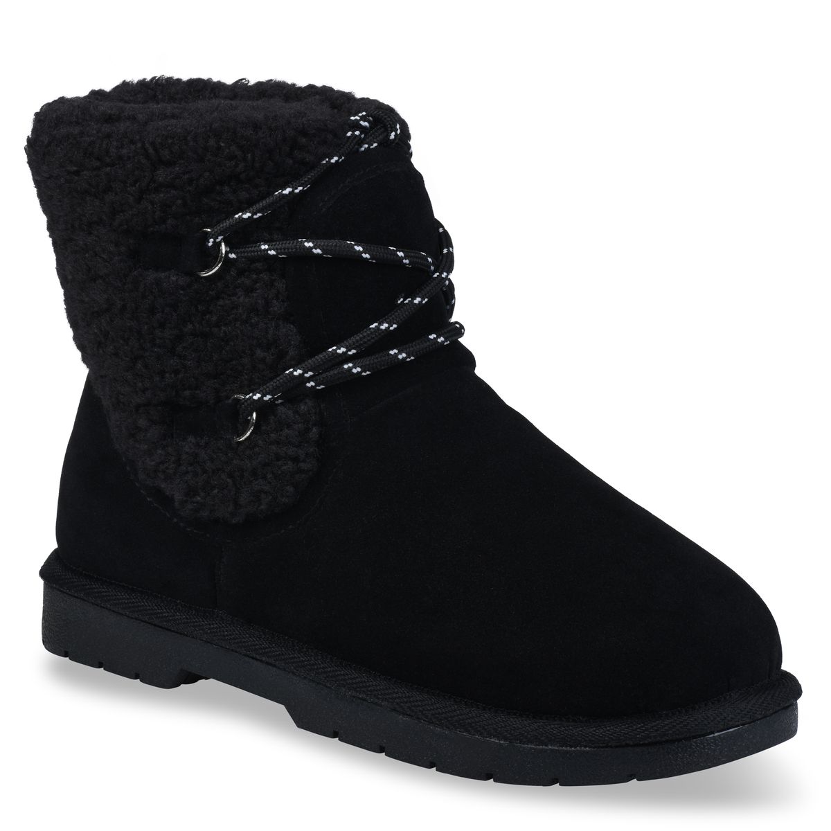 GaaHuu™ Women's Faux Suede Water-Resistant Boots - 8 - Black