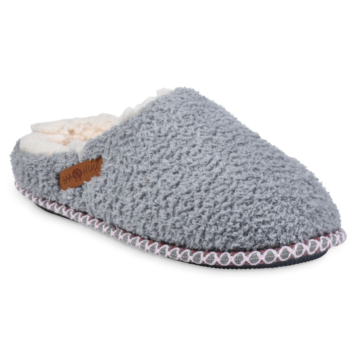 GaaHuu™ Memory Foam Clog Slippers for Women - Medium - Grey Cozee Fleece