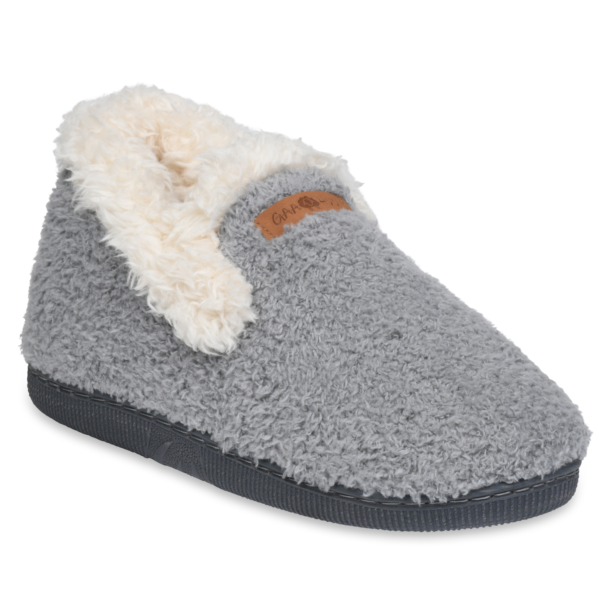 GaaHuu™ Women's Memory Foam Slipper Boots - grey large - cozee fleece