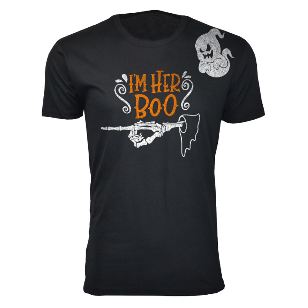 Men's Halloween T-Shirts - I'm Her Boo - Black / S