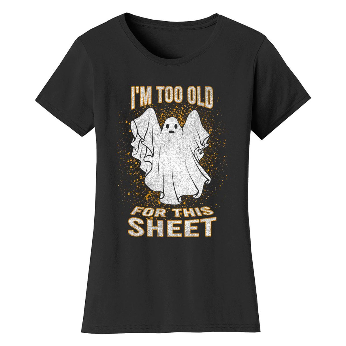 Women's Fun Halloween T-Shirts - Sheet - Black / S
