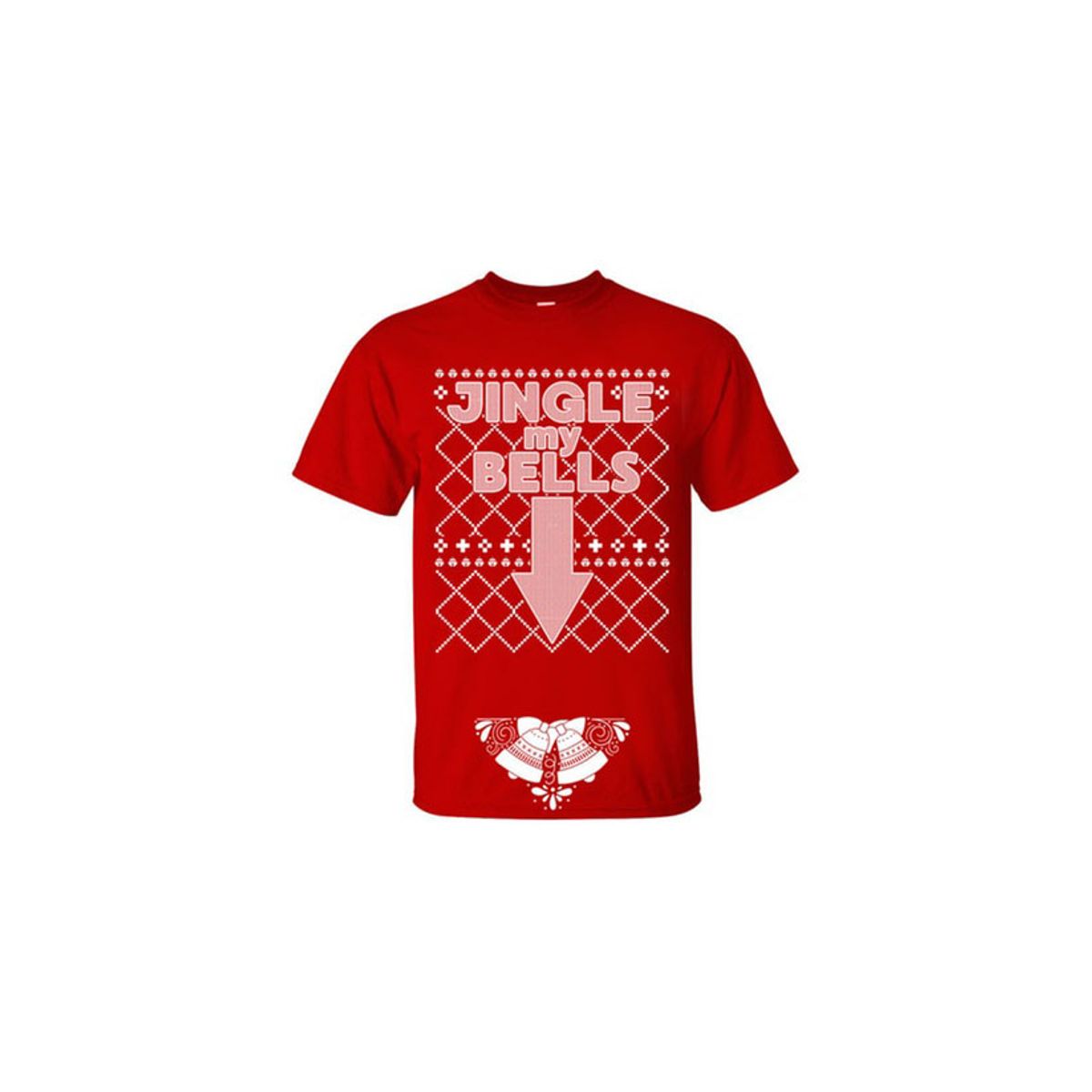 Christmas Sweater Men's T-Shirts II - Jingle My Bells / Red / XL