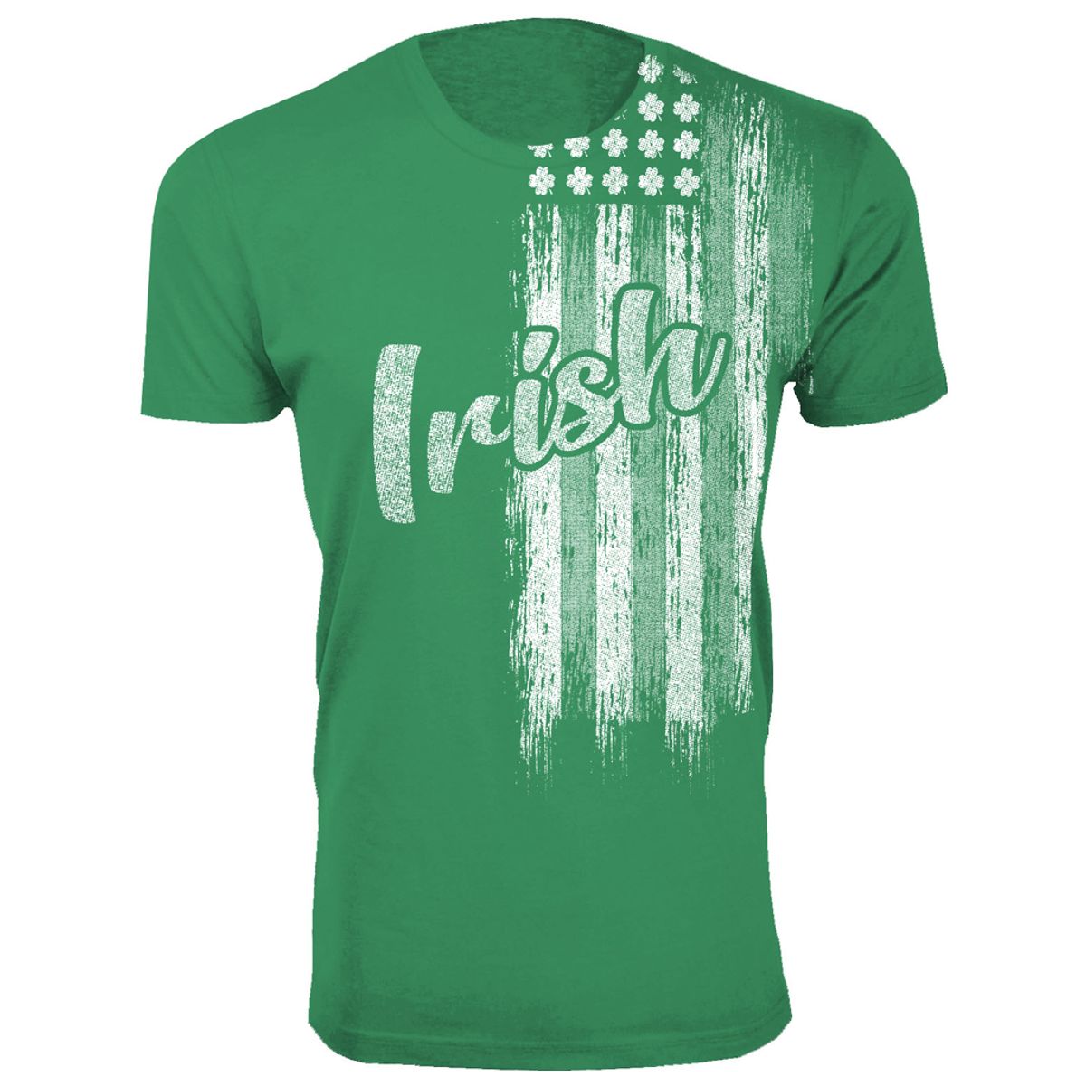 Men's St. Patrick's Day T-Shirts    - Men's St. Patrick's Day Lucky T-Shirts - Irish Flag - Kelly Green / S