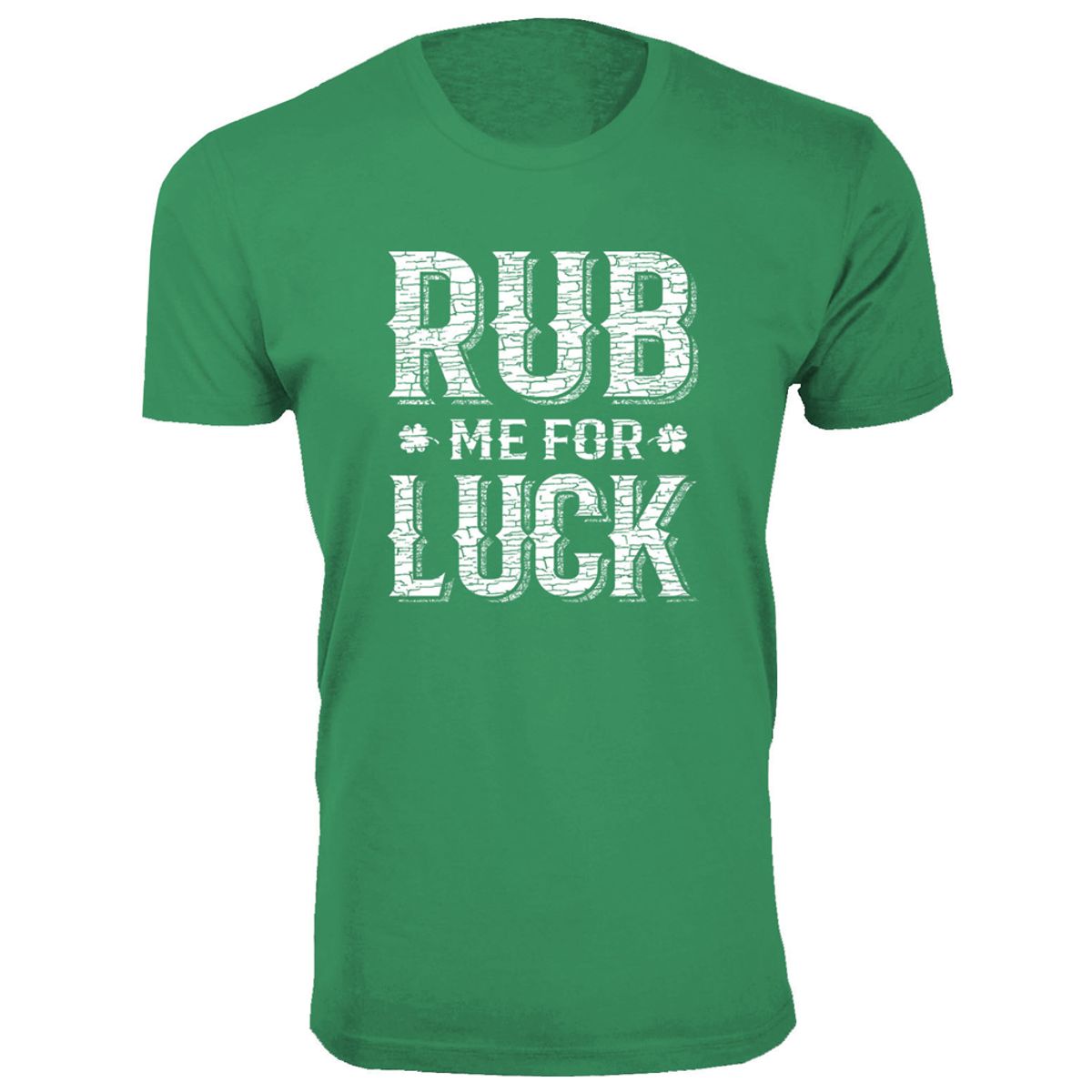 Men's St. Patrick's Day T-Shirts - Men's St. Patrick's Day Lucky T-Shirts - Rub Me for Luck - Kelly Green / 2XL