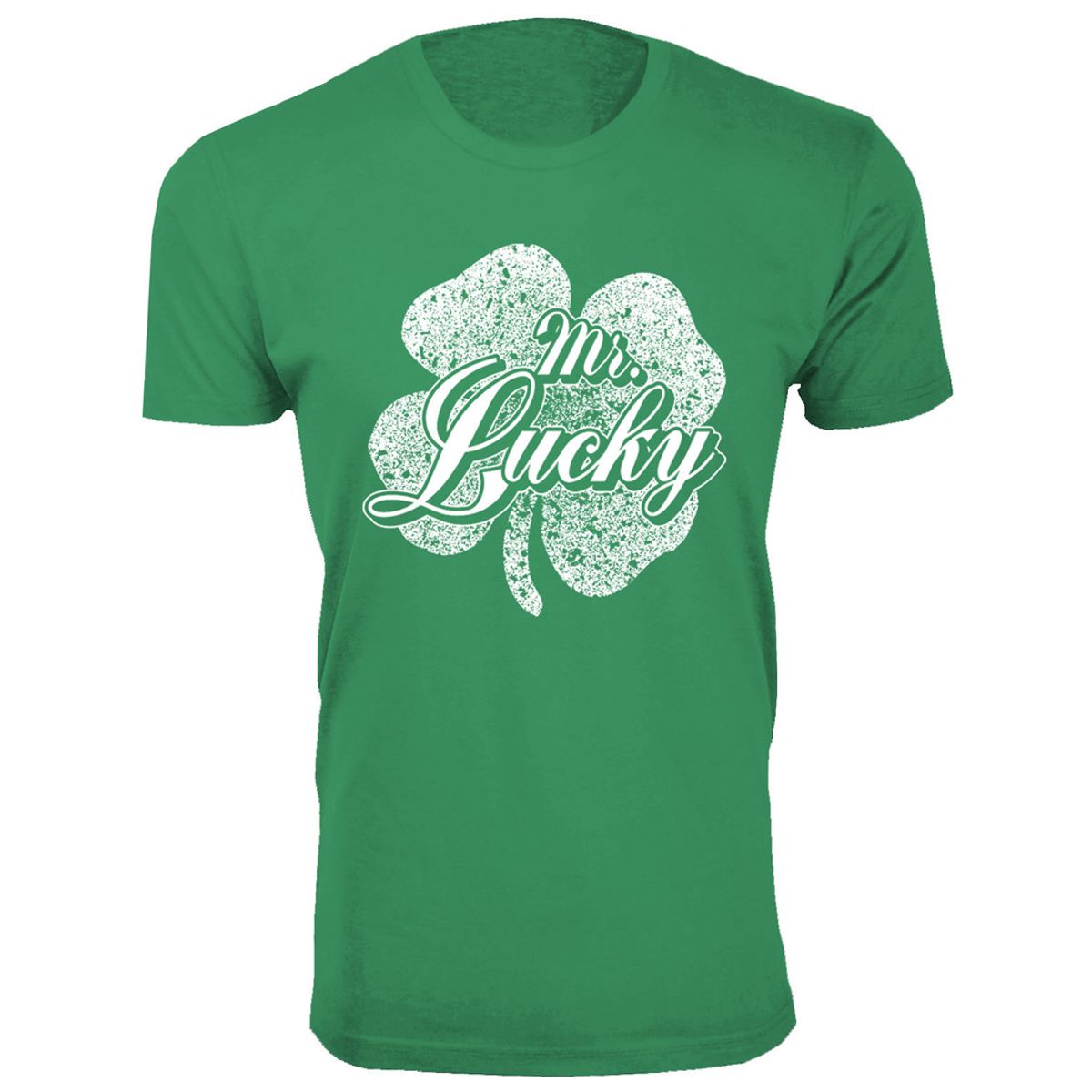 Men's St. Patrick's Day T-Shirts    - Men's St. Patrick's Day Lucky T-Shirts - Mr. Lucky - Kelly Green / S