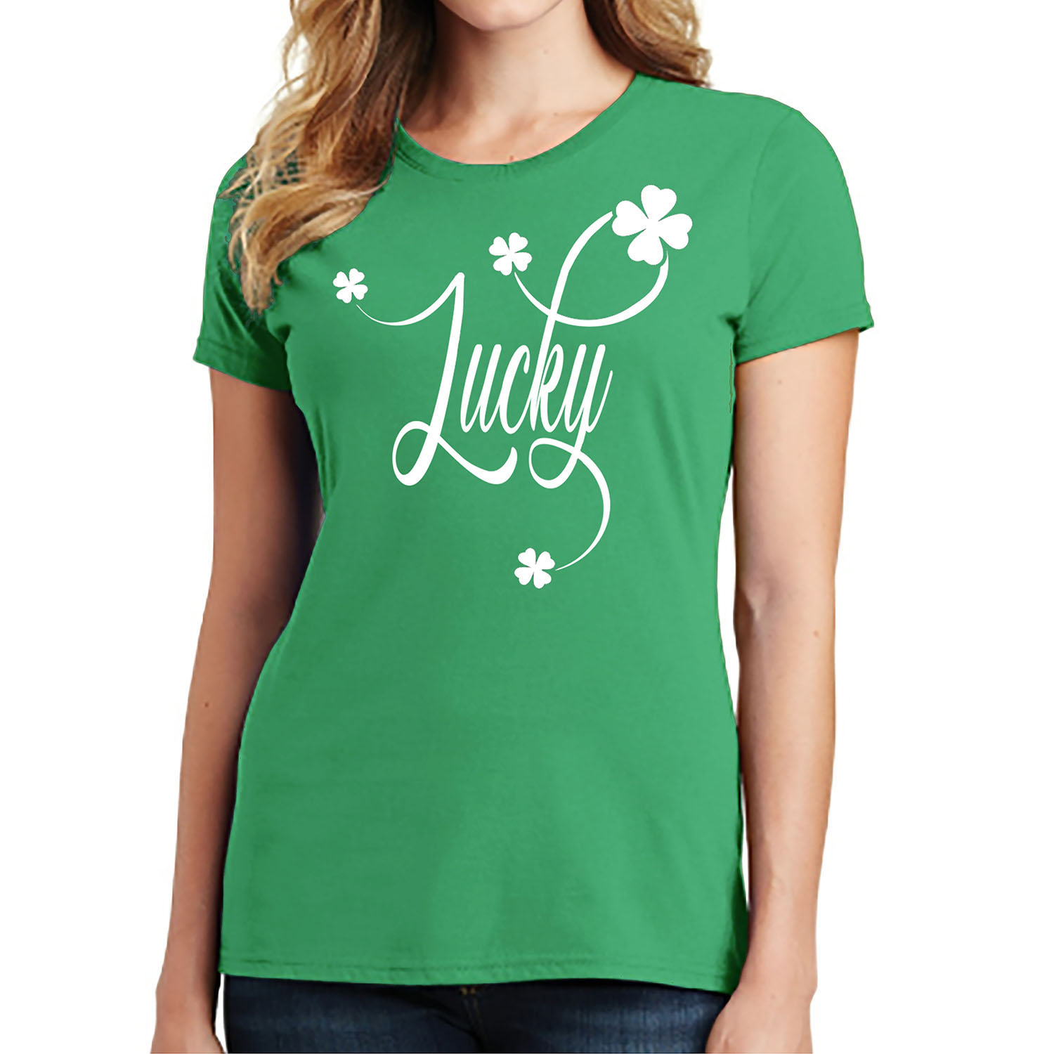 Women's St. Patrick's Day Lucky T-Shirts - Lucky - M