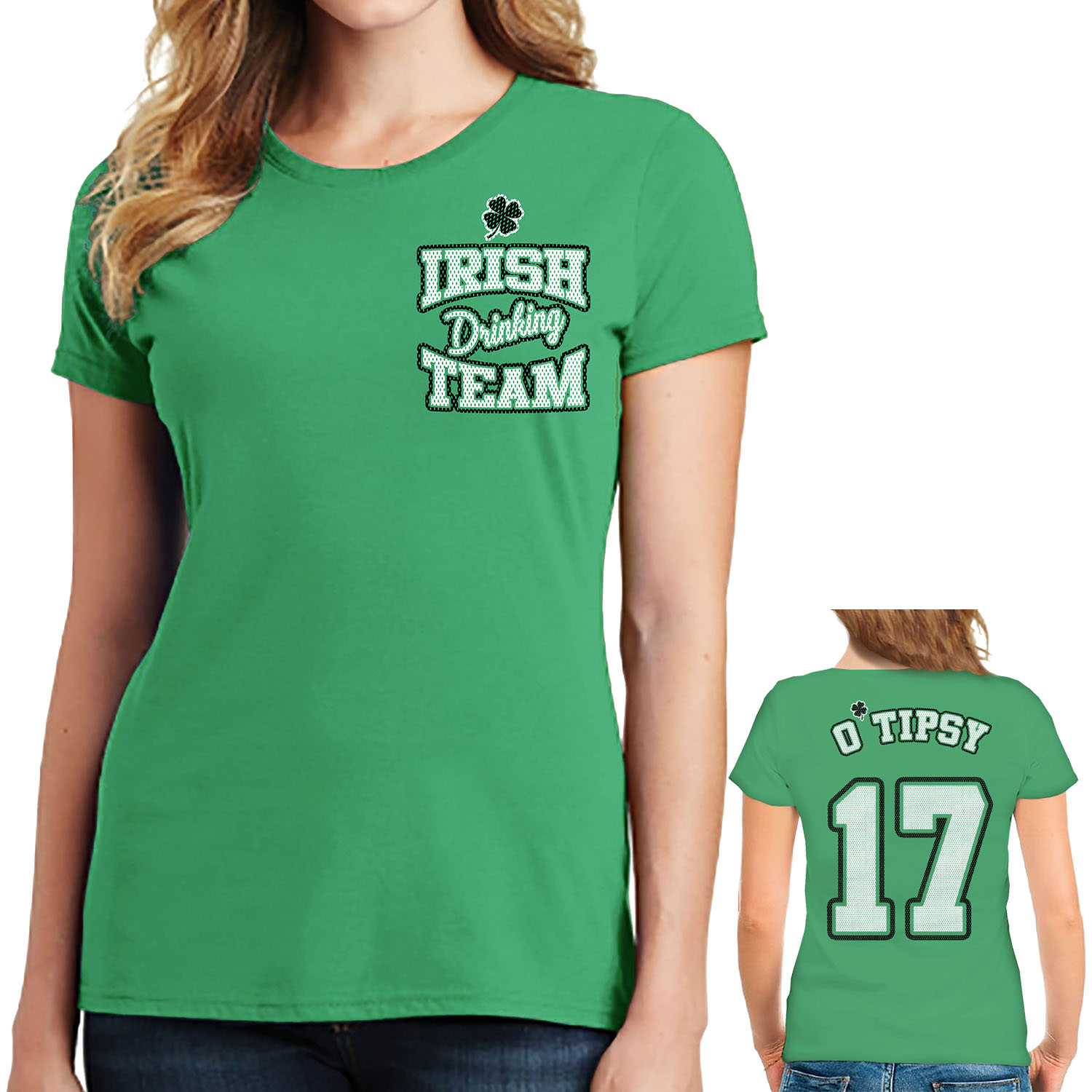 Women's St. Patrick's Day Lucky T-Shirts - O' Tipsy - 2XL