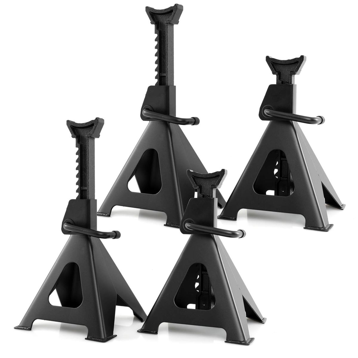 6-Ton 13,000-Pound-Capacity Metal Car Lifting Stands (2 or 4-Pack) - Set of 4