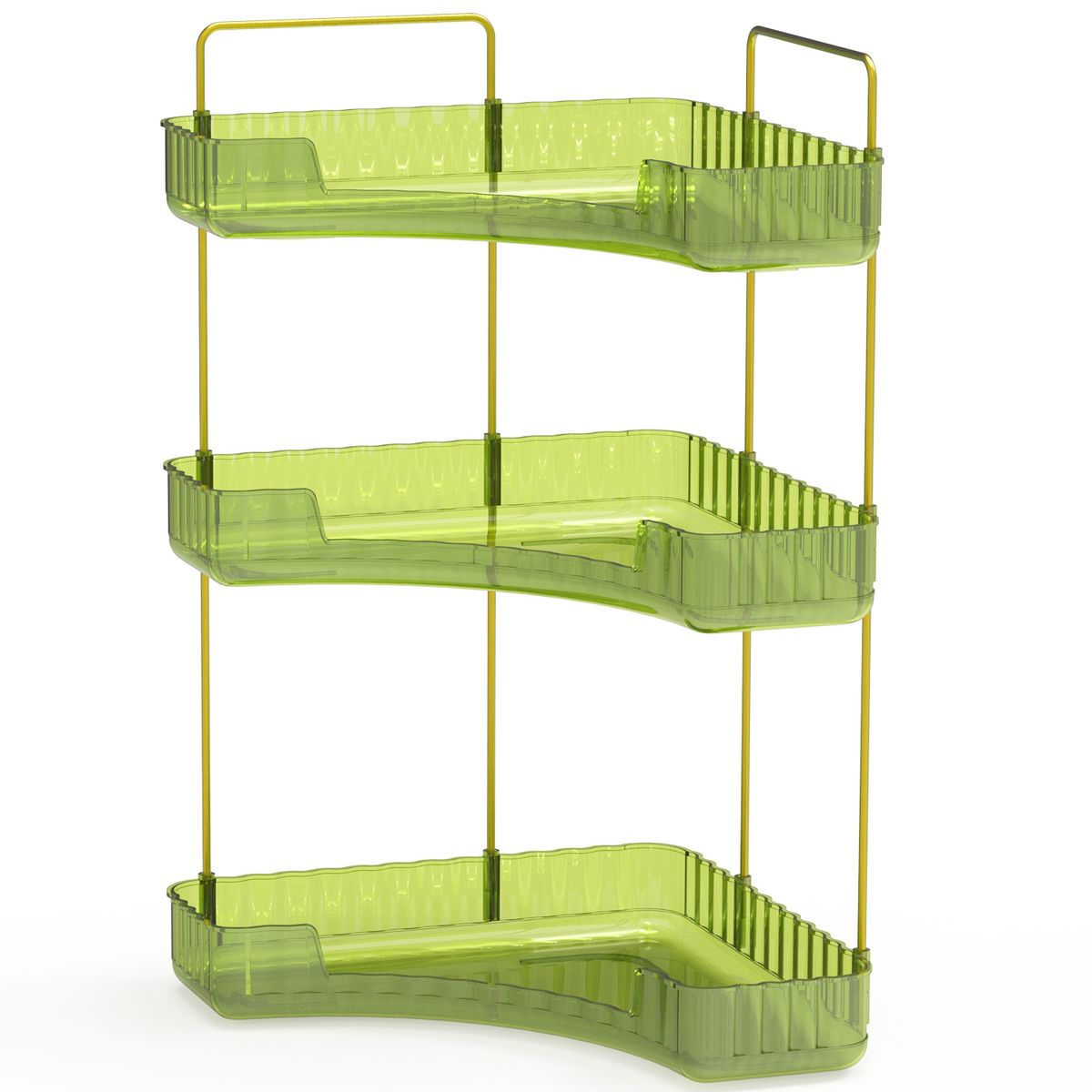 3-Tier Bathroom Corner Shelf - NewHome 3-Tier Bathroom Corner Shelf GR