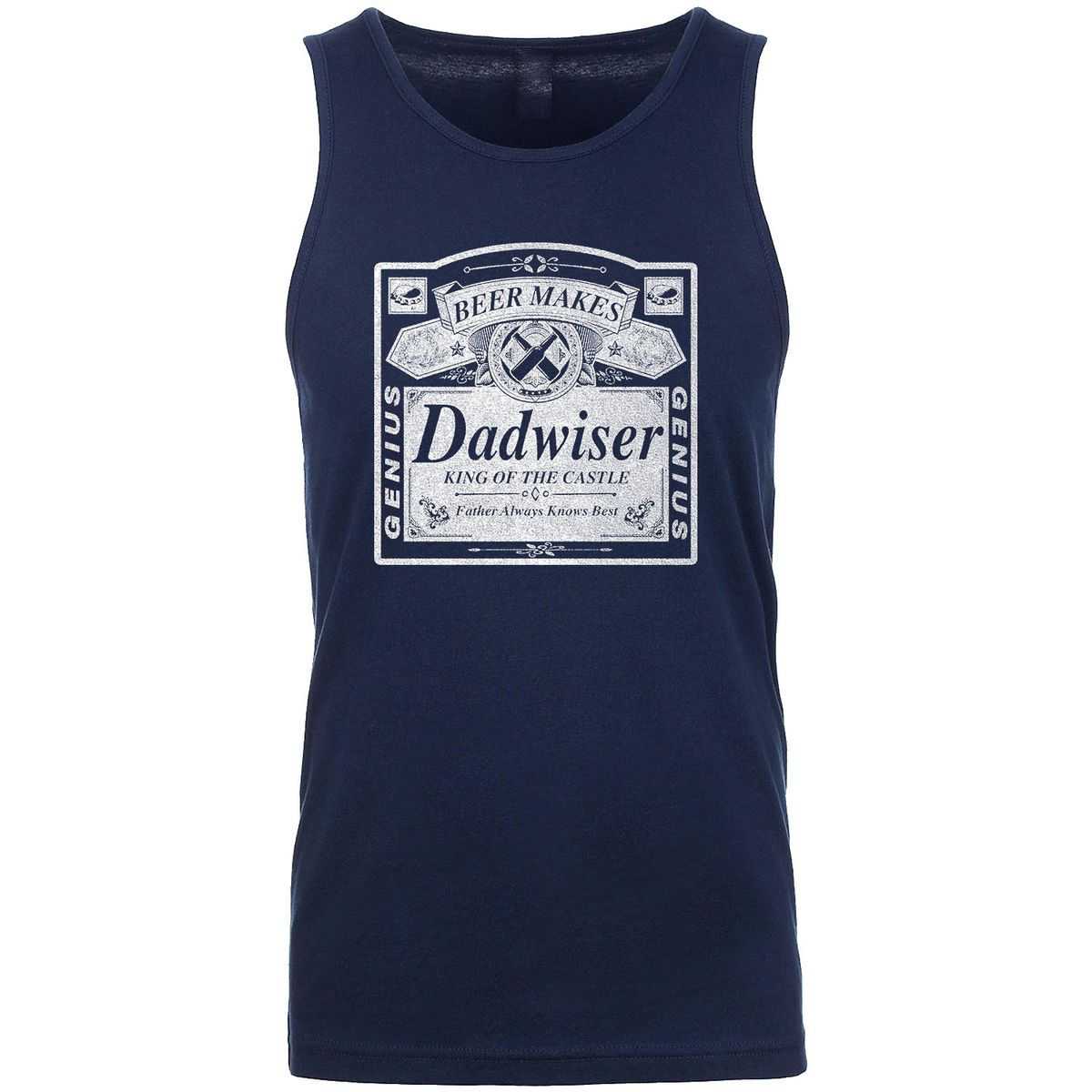 Men's Best Father's Day Ever Tank Top - Dadwiser - Navy / 2XL