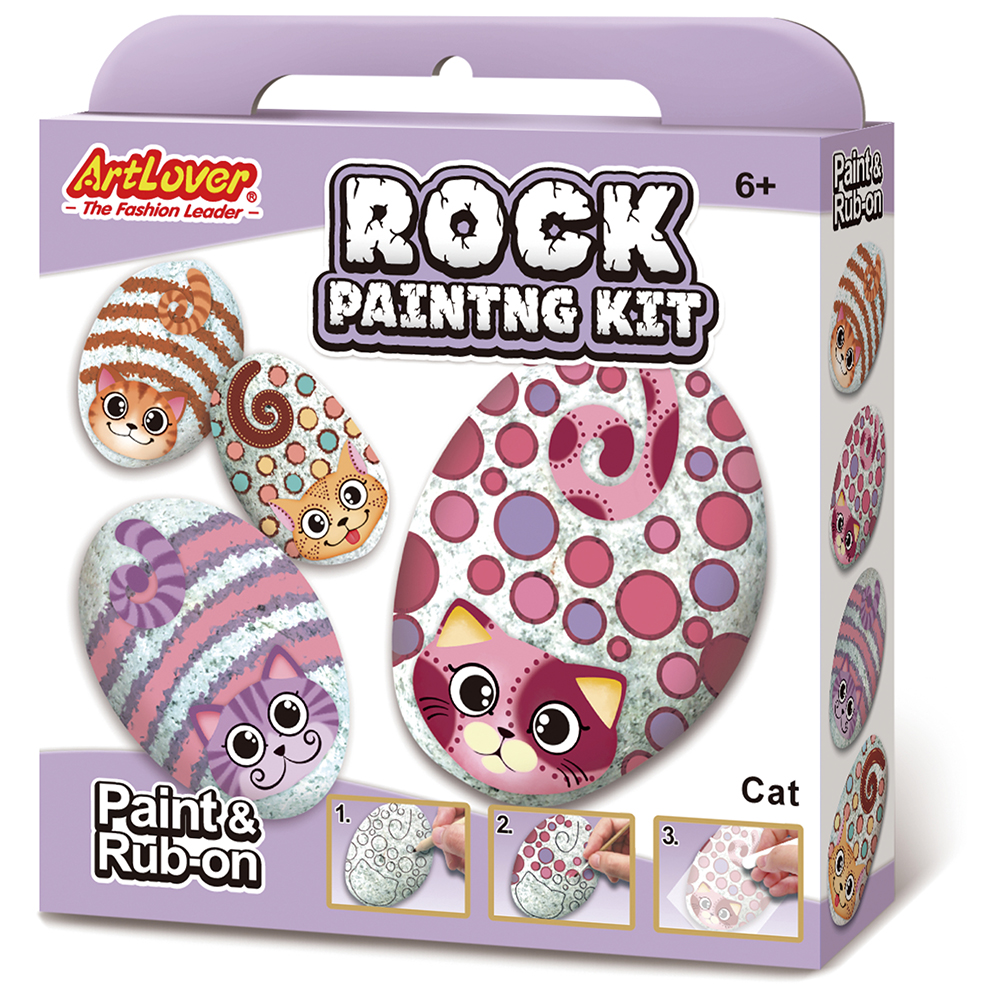 ArtLover® Rock Painting Kit - Cat