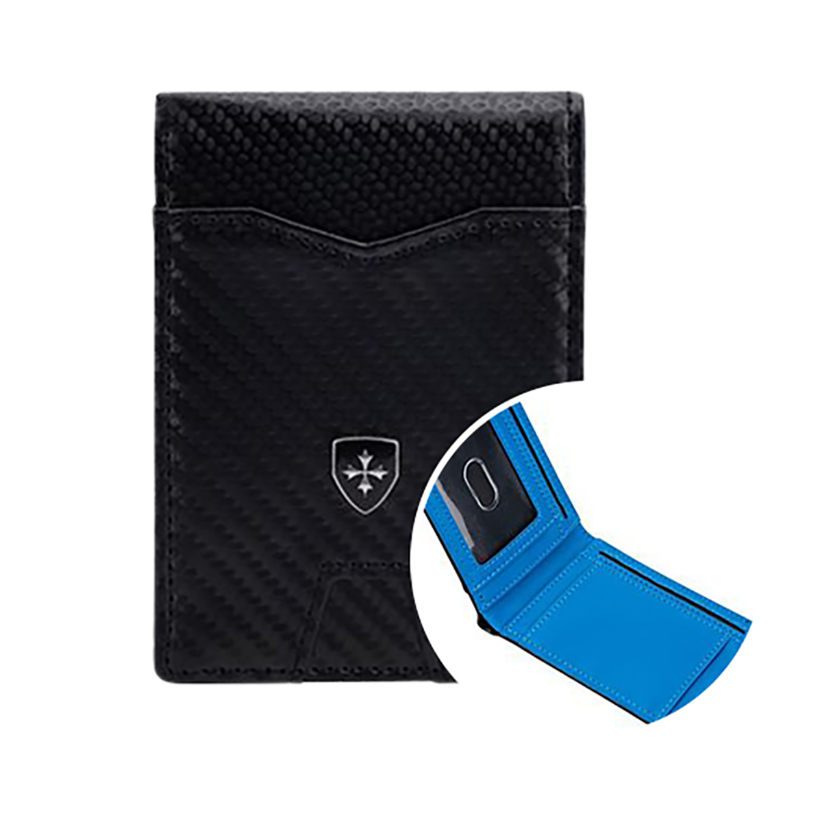 The Gentleman RFID Wallet - Black+Blue