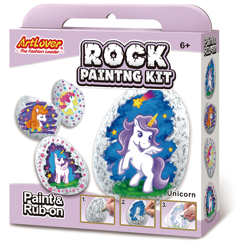 ArtLover® Rock Painting Kit - Pretty Unicorn