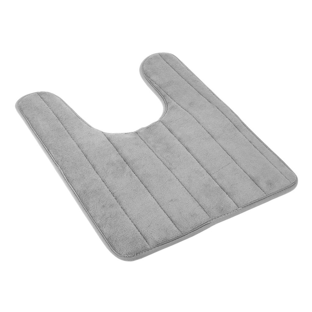 NewHome™ No-Slip U-Shape Toilet Rug - Gray