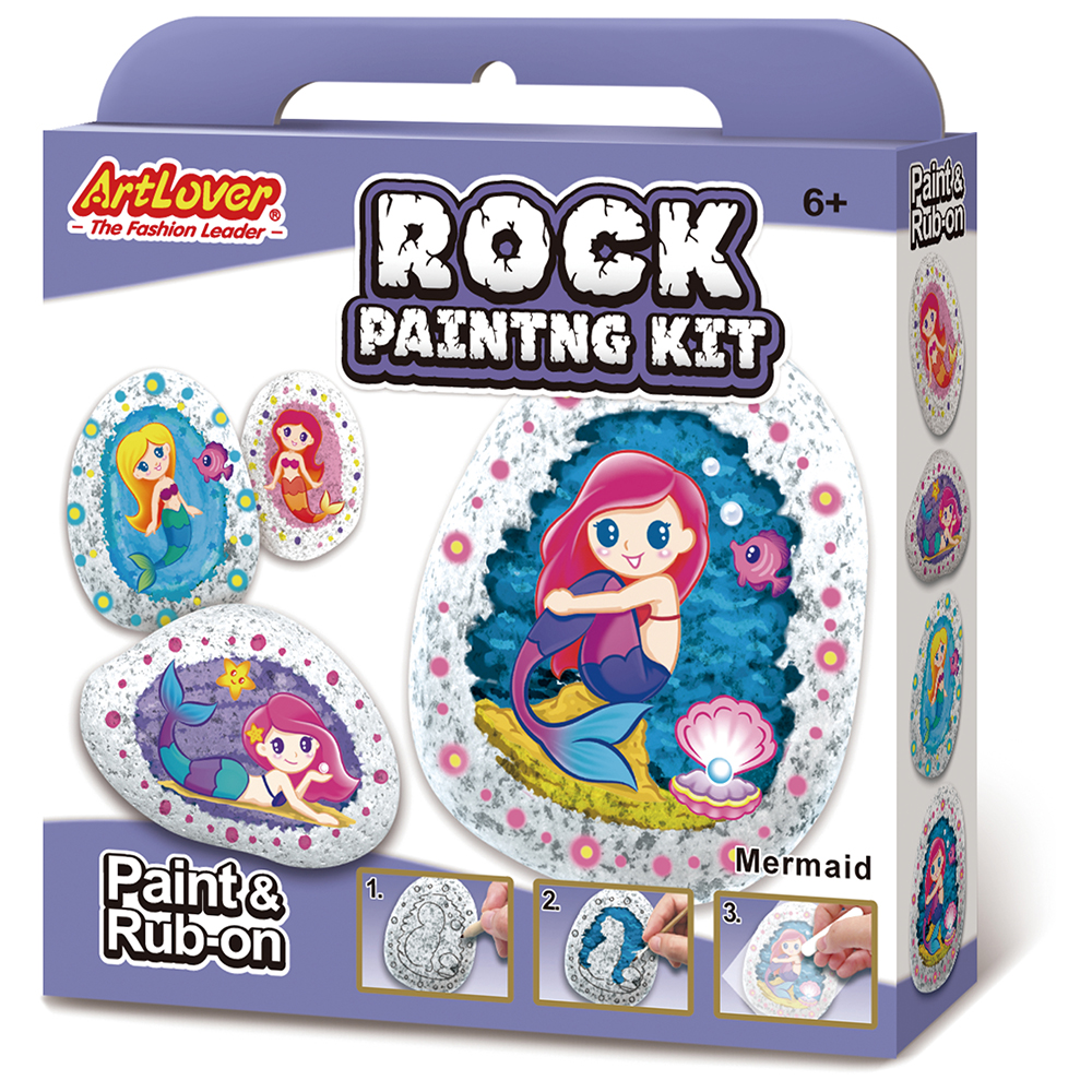 ArtLover® Rock Painting Kit - Mermaid