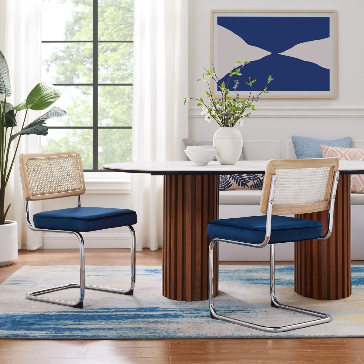 Marquis Dining Chair (Set of 2) - Navy