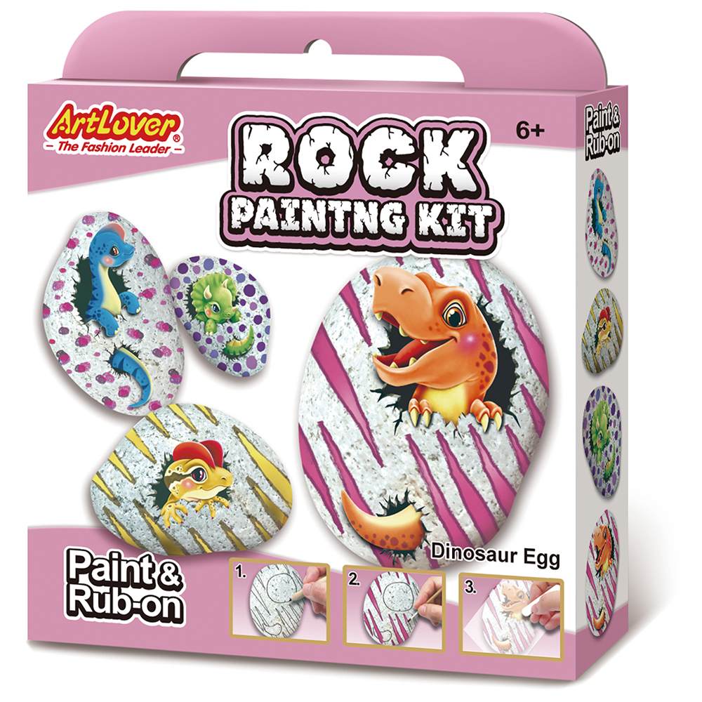 ArtLover® Rock Painting Kit - Dino Egg