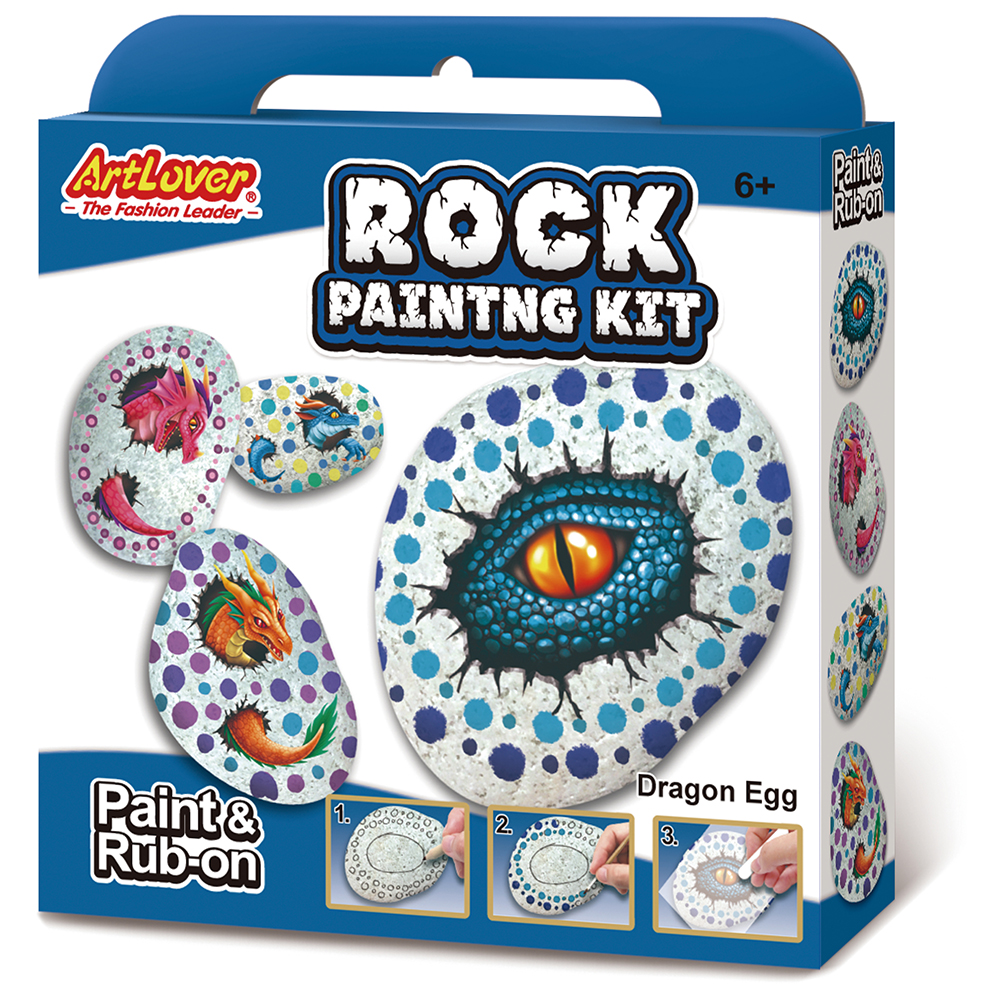 ArtLover® Rock Painting Kit - Dragon Egg
