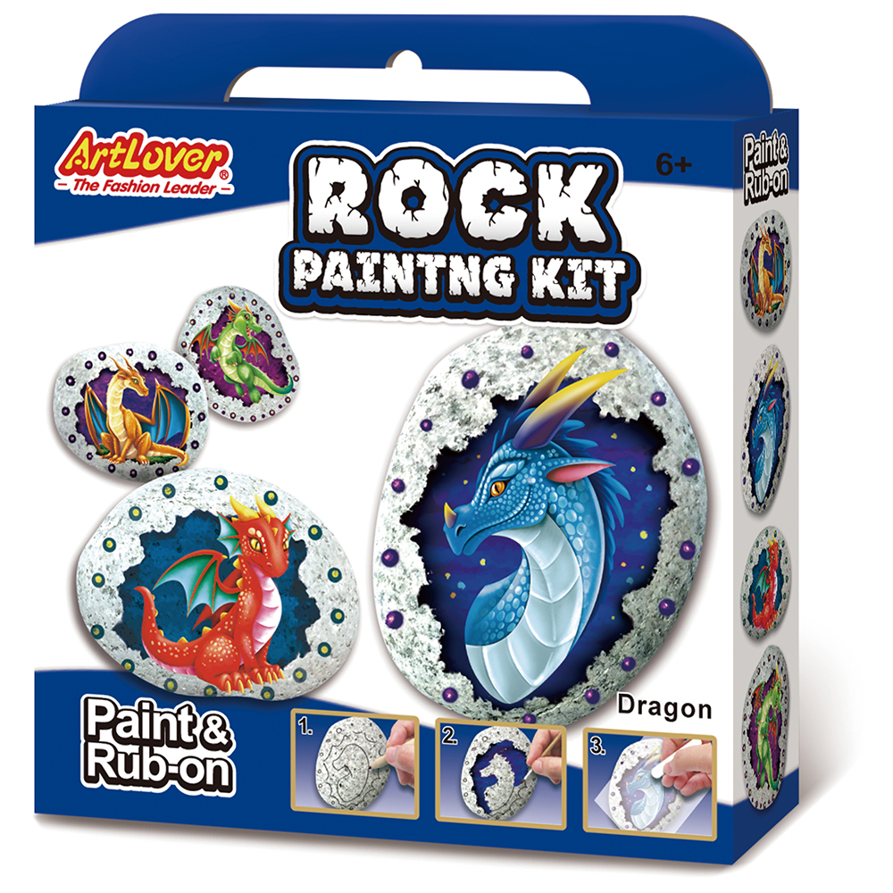 ArtLover® Rock Painting Kit - Dragon
