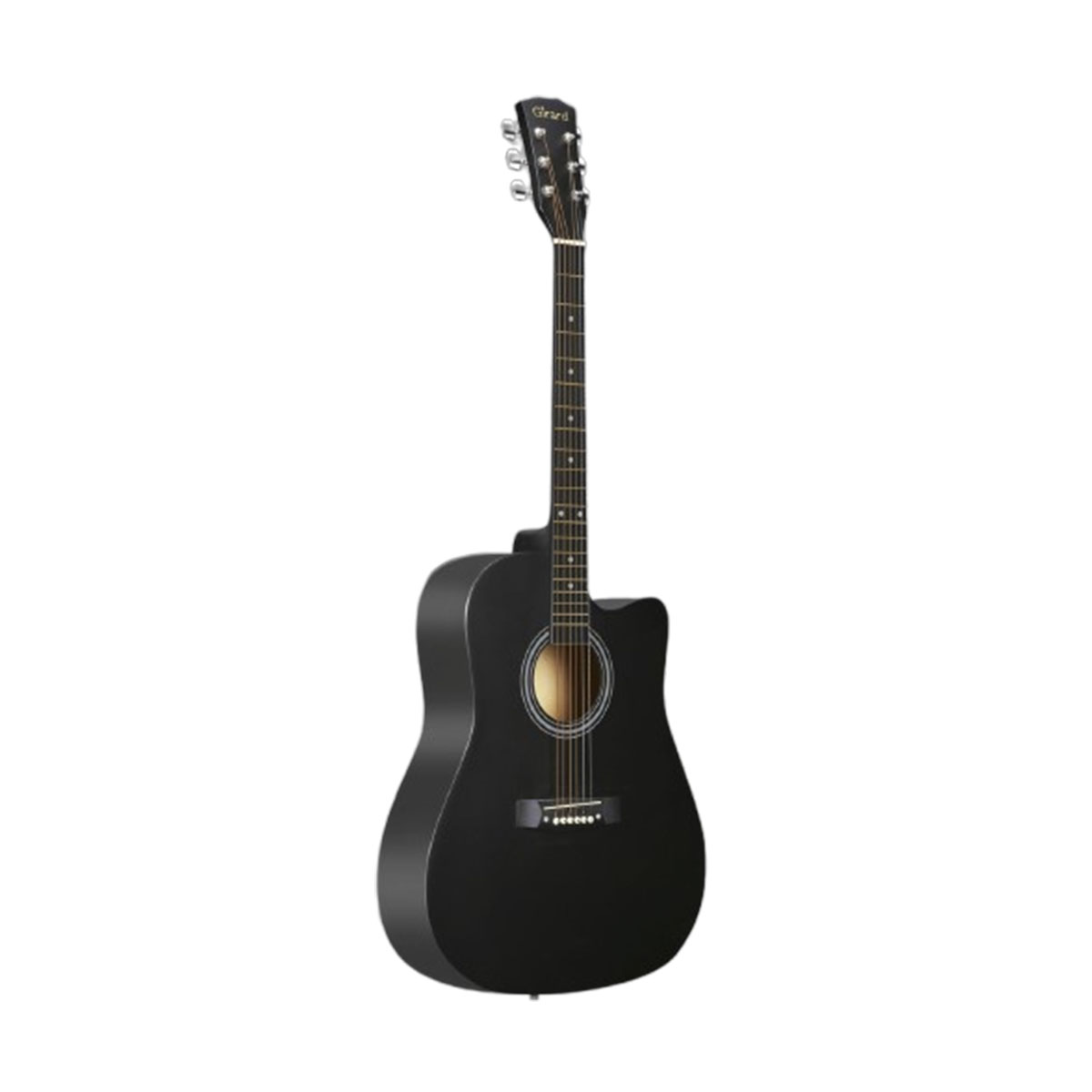 41" Acoustic Guitar with Cutaway Body Style - Black