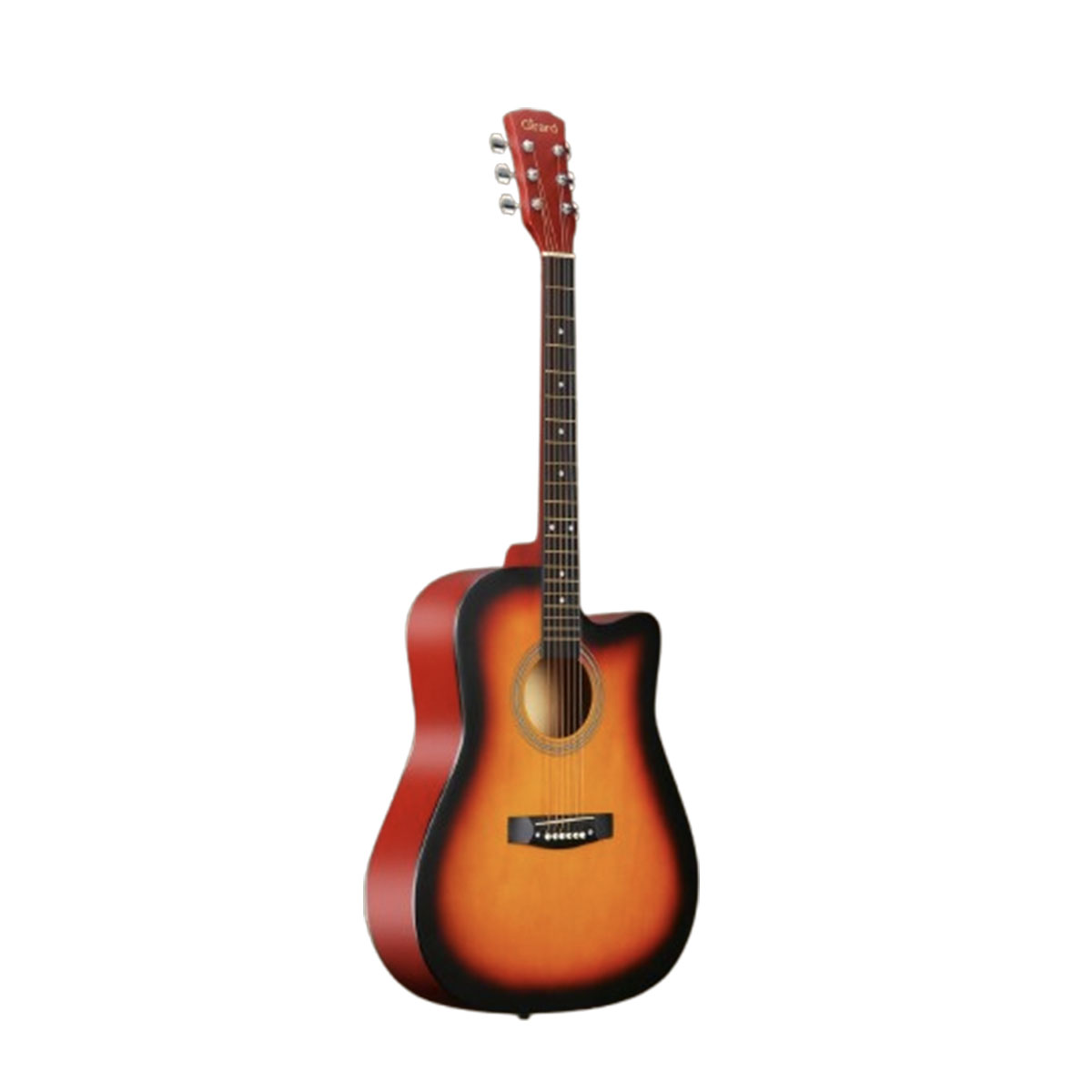 41" Acoustic Guitar with Cutaway Body Style - Sunburst